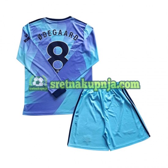 Dječja Treći Dresova Arsenal Odegaard 8 2024-2025 Dugim Rukavima