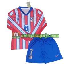 Dječja Domaći Home Dresova Atlético Madrid Antoine Griezmann 7 2024-2025 Dugim Rukavima
