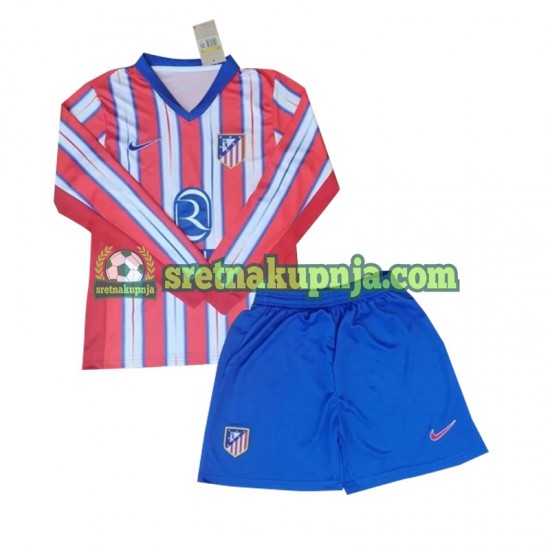 Dječja Domaći Home Dresova Atlético Madrid 2024-2025 Dugim Rukavima