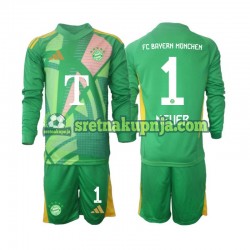 Dječja Četvrti Golmanski Dresova FC Bayern München Manuel Neuer 1 2024-2025 Dugim Rukavima