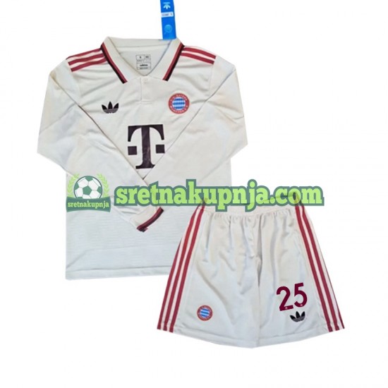 Dječja Treći Dresova FC Bayern München Muller 25 2024-2025 Dugim Rukavima