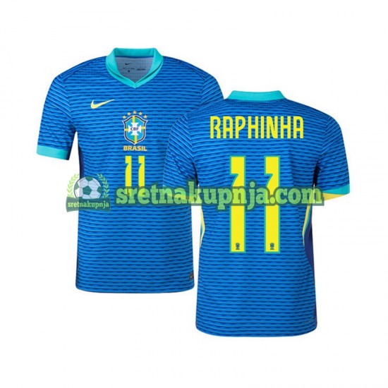 Muškarci Gostujući Away Dresova Brazil RAPHINHA 11 2024 Kratkih Rukava