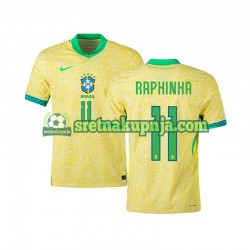 Muškarci Domaći Home Dresova Brazil RAPHINHA 11 2024 Kratkih Rukava
