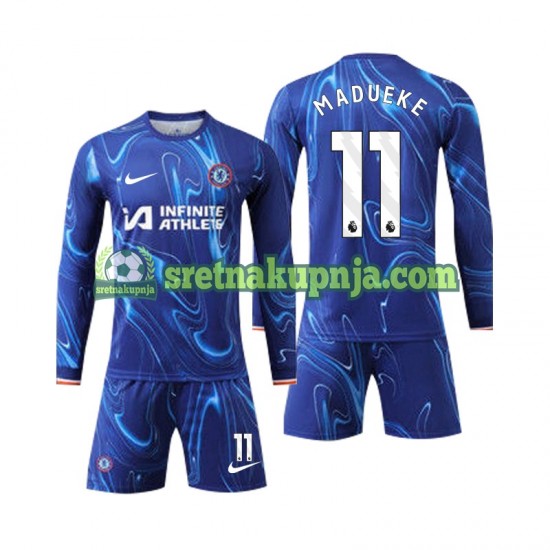 Dječja Domaći Home Dresova Chelsea Madueke 11 2024-2025 Dugim Rukavima