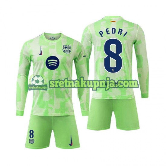 Dječja Treći Dresova FC Barcelona Pedri 8 2024-2025 Dugim Rukavima