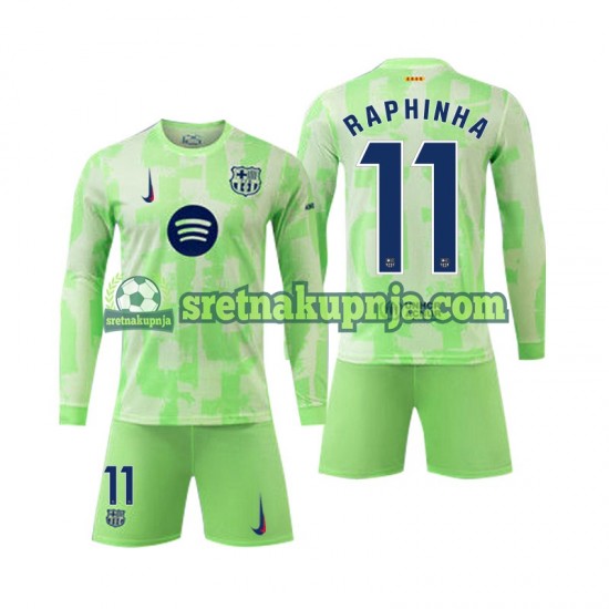 Dječja Treći Dresova FC Barcelona Raphinha 11 2024-2025 Dugim Rukavima