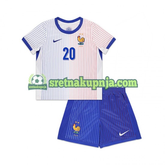 Dječja Gostujući Away Dresova Francuska Bradley Barcola 20 2024 Kratkih Rukava