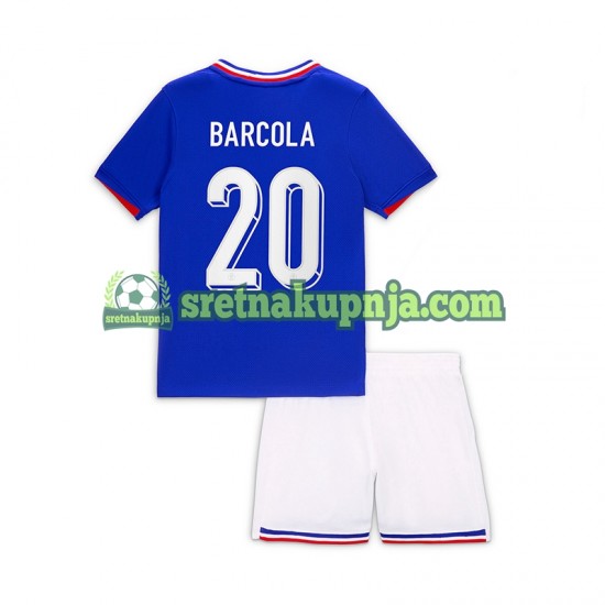 Dječja Domaći Home Dresova Francuska Bradley Barcola 20 2024 Kratkih Rukava