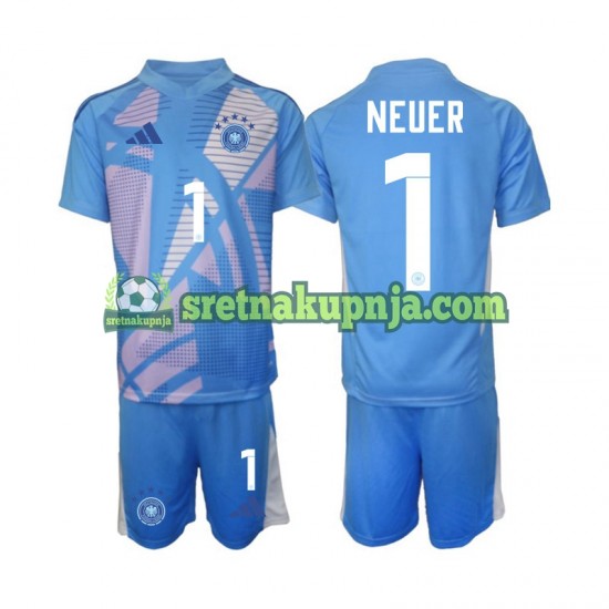 Dječja Četvrti Golmanski Dresova Njemačka Manuel Neuer 1 2024-2025 Kratkih Rukava