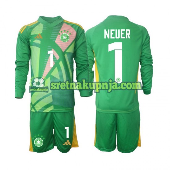 Dječja Treći Golmanski Dresova Njemačka Manuel Neuer 1 2024-2025 Dugim Rukavima
