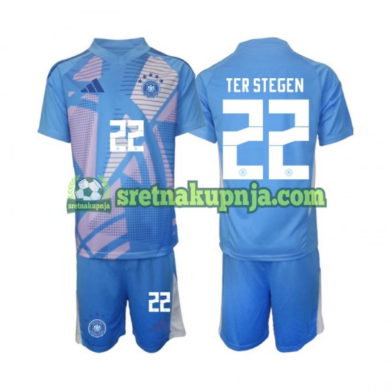 Dječja Četvrti Golmanski Dresova Njemačka Ter Stegen 22 2024-2025 Kratkih Rukava
