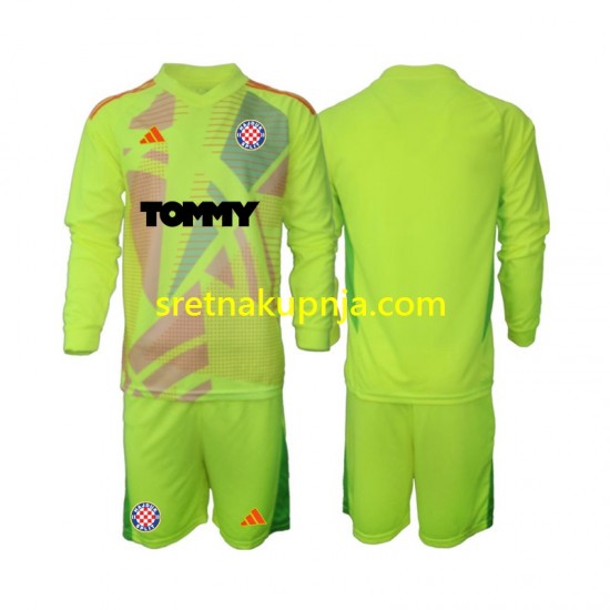 Dječja Domaći Home Golmanski Dresova Hajduk Split 2024-2025 Dugim Rukavima