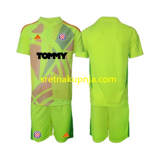 Dječja Domaći Home Golmanski Dresova Hajduk Split 2024-2025 Kratkih Rukava