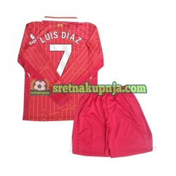 Dječja Domaći Home Dresova Liverpool Luis Diaz 7 2024-2025 Dugim Rukavima
