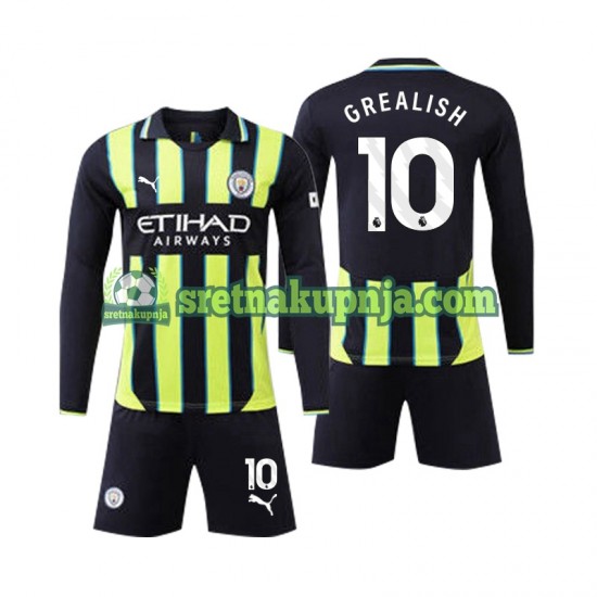 Dječja Gostujući Away Dresova Manchester City Jack Grealish 10 2024-2025 Dugim Rukavima