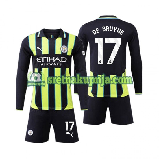 Dječja Gostujući Away Dresova Manchester City Kevin De Bruyne 17 2024-2025 Dugim Rukavima