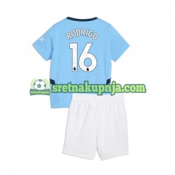 Dječja Domaći Home Dresova Manchester City RODRIGO 16 2024-2025 Kratkih Rukava