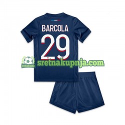 Dječja Domaći Home Dresova Paris Saint-Germain Bradley Barcola 29 2024-2025 Kratkih Rukava