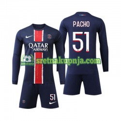 Dječja Domaći Home Dresova Paris Saint-Germain Pacho 51 2024-2025 Dugim Rukavima