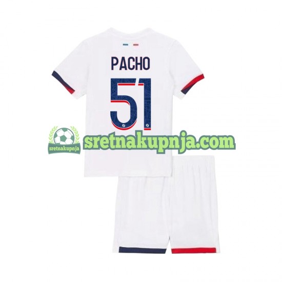 Dječja Gostujući Away Dresova Paris Saint-Germain Willian Pacho 51 2024-2025 Kratkih Rukava