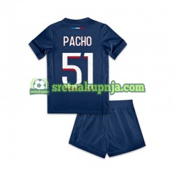 Dječja Domaći Home Dresova Paris Saint-Germain Willian Pacho 51 2024-2025 Kratkih Rukava