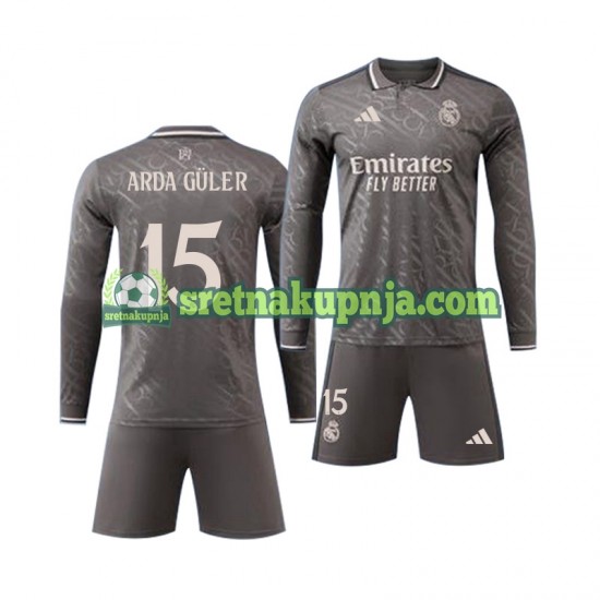 Dječja Treći Dresova Real Madrid Arda Guler 15 2024-2025 Dugim Rukavima