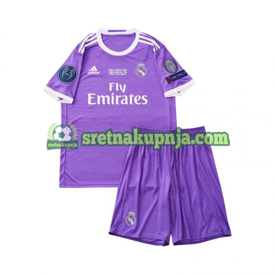 Dječja Gostujući Away Dresova Real Madrid Retro 2016 Kratkih Rukava
