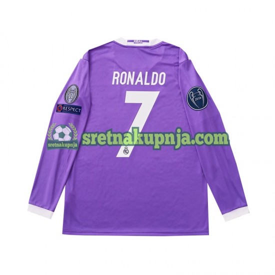 Dječja Gostujući Away Dresova Real Madrid Cristiano Ronaldo 7 Retro 2016 Dugim Rukavima