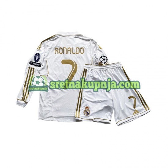 Dječja Domaći Home Dresova Real Madrid Cristiano Ronaldo 7 2011 Dugim Rukavima