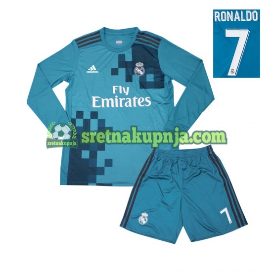 Dječja Treći Dresova Real Madrid Cristiano Ronaldo 7 Retro 2017 Dugim Rukavima