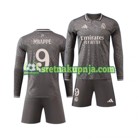 Dječja Treći Dresova Real Madrid Kylian Mbappe 9 2024-2025 Dugim Rukavima