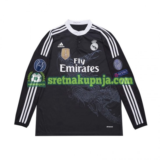 Muškarci Treći Dresova Real Madrid Retro 2014 Dugim Rukavima