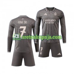 Dječja Treći Dresova Real Madrid Vinicius Junior 7 2024-2025 Dugim Rukavima