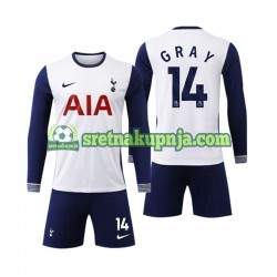 Dječja Domaći Home Dresova Tottenham Spurs Gray 14 2024-2025 Dugim Rukavima