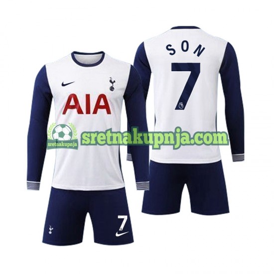 Dječja Domaći Home Dresova Tottenham Spurs Son 7 2024-2025 Dugim Rukavima
