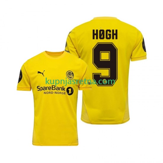 Muškarci Domaći Home Dresova FK Bodø/Glimt Kasper Hogh 9 2025 Kratkih Rukava