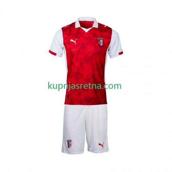 Dječja Domaći Home Dresova SC Braga 2025-2026 Kratkih Rukava
