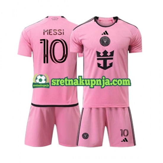 Dječja Domaći Home Dresova Inter Miami Lionel Messi 10 2024 Kratkih Rukava