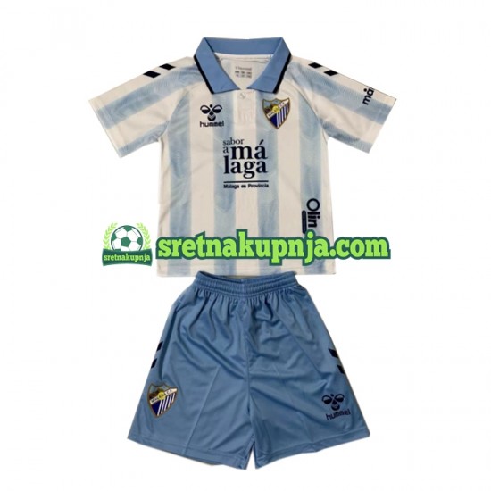 Dječja Domaći Home Dresova Málaga CF 2023-2024 Kratkih Rukava