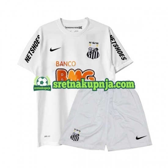 Dječja Domaći Home Dresova Santos Retro 2011-2012 Kratkih Rukava