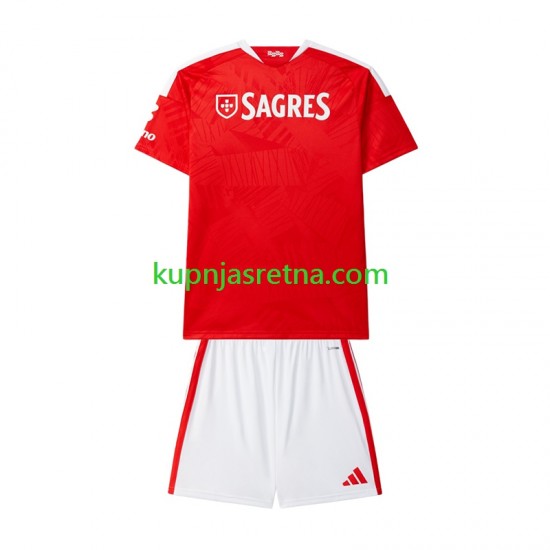 Dječja Domaći Home Dresova Benfica 2026-2027 Kratkih Rukava