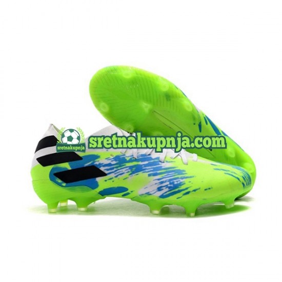 Adidas Nemeziz9.1 FG Plava zelena Crno Nogometne kopačke