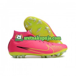 Nike Air Zoom Mercurial Superfly IX Academy AG Ružičasta zelena Nogometne kopačke