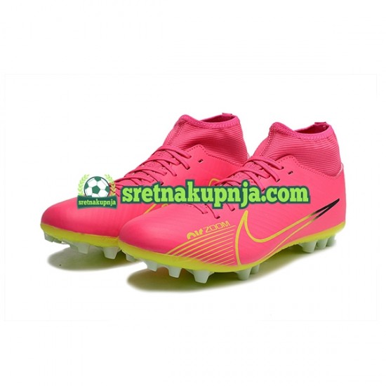 Nike Air Zoom Mercurial Superfly IX Academy AG Ružičasta zelena Nogometne kopačke