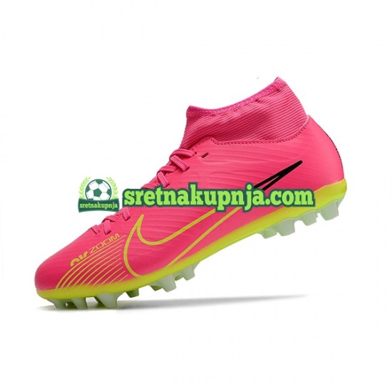 Nike Air Zoom Mercurial Superfly IX Academy AG Ružičasta zelena Nogometne kopačke