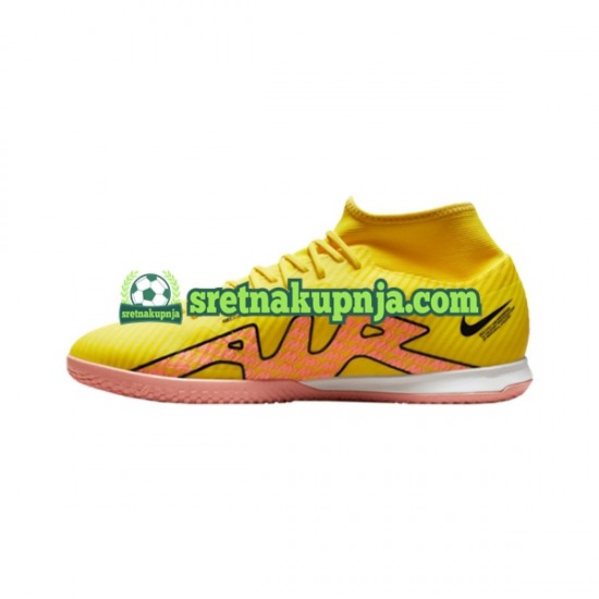 Nike Air Zoom Mercurial Superfly IX Academy IC Halle Lucent Ružičasta Žuta boja Nogometne kopačke