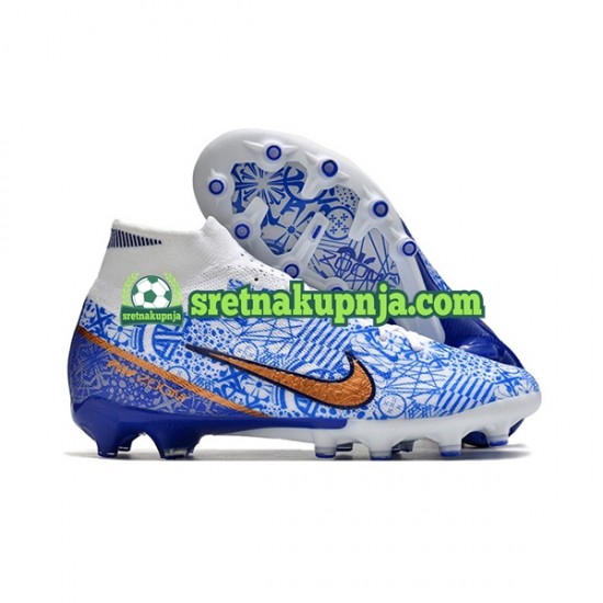 Nike Air Zoom Mercurial Superfly IX Elite AG Plava Nogometne kopačke