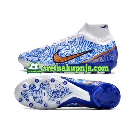 Nike Air Zoom Mercurial Superfly IX Elite AG Plava Nogometne kopačke
