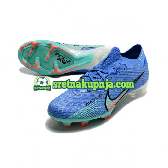 Nike Air Zoom Mercurial Superfly IX Elite FG Plava zelena Nogometne kopačke