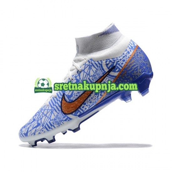 Nike Air Zoom Mercurial Superfly IX Elite FG Zlato Plava Bijela Nogometne kopačke